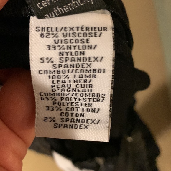 Very cool DVF pants with genuine leather around waist EUC - Picture 5 of 9